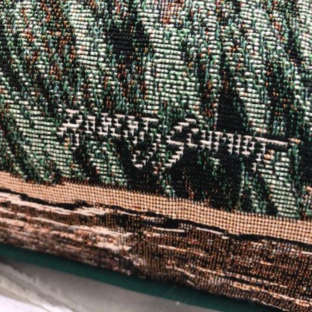 NWT - Vintage - Deer Designed Woven Tapestry Pillow by Robert Schmidt - Rare - Picture 4 of 10